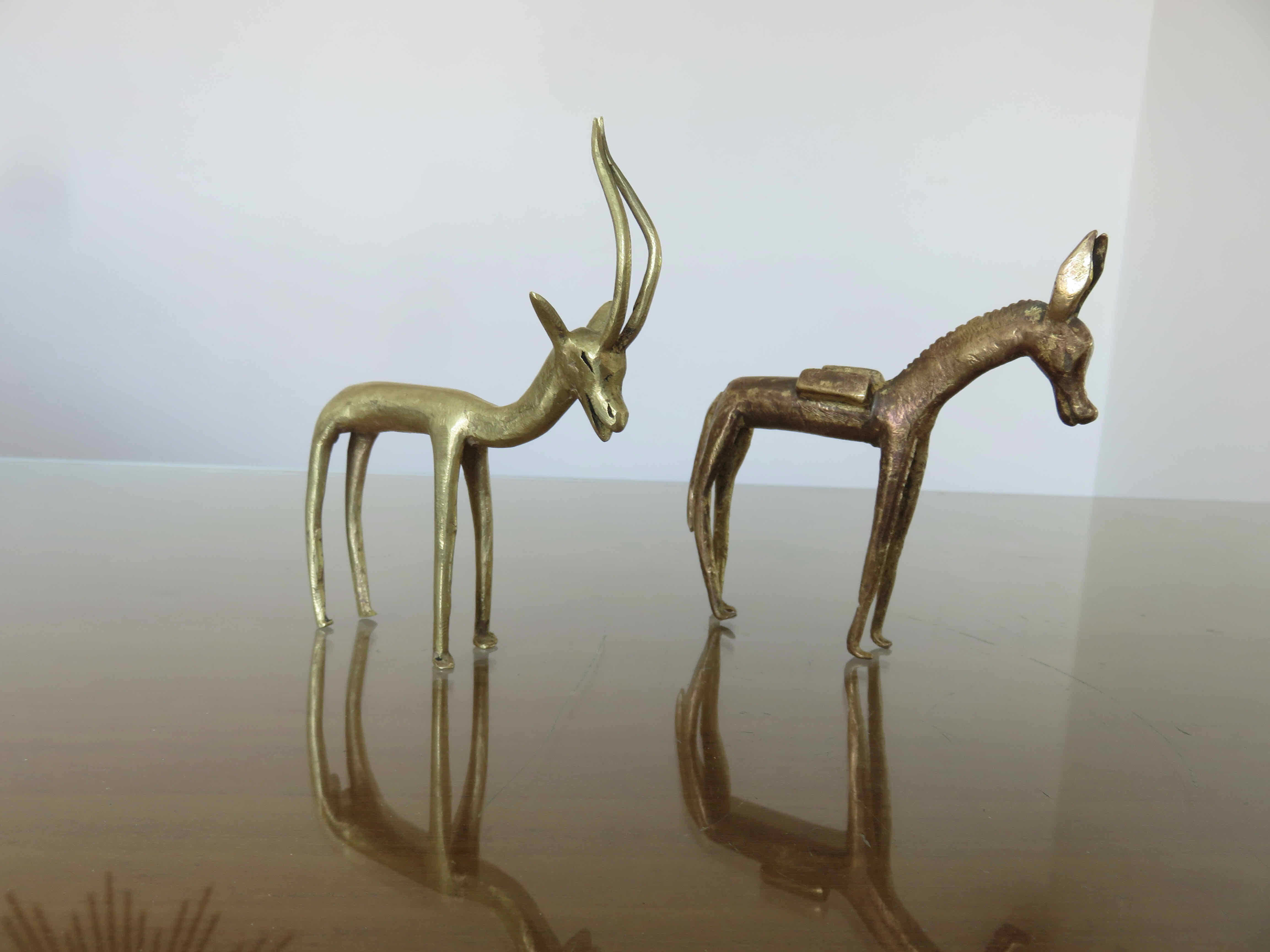 Brass ane and gazelle 70s