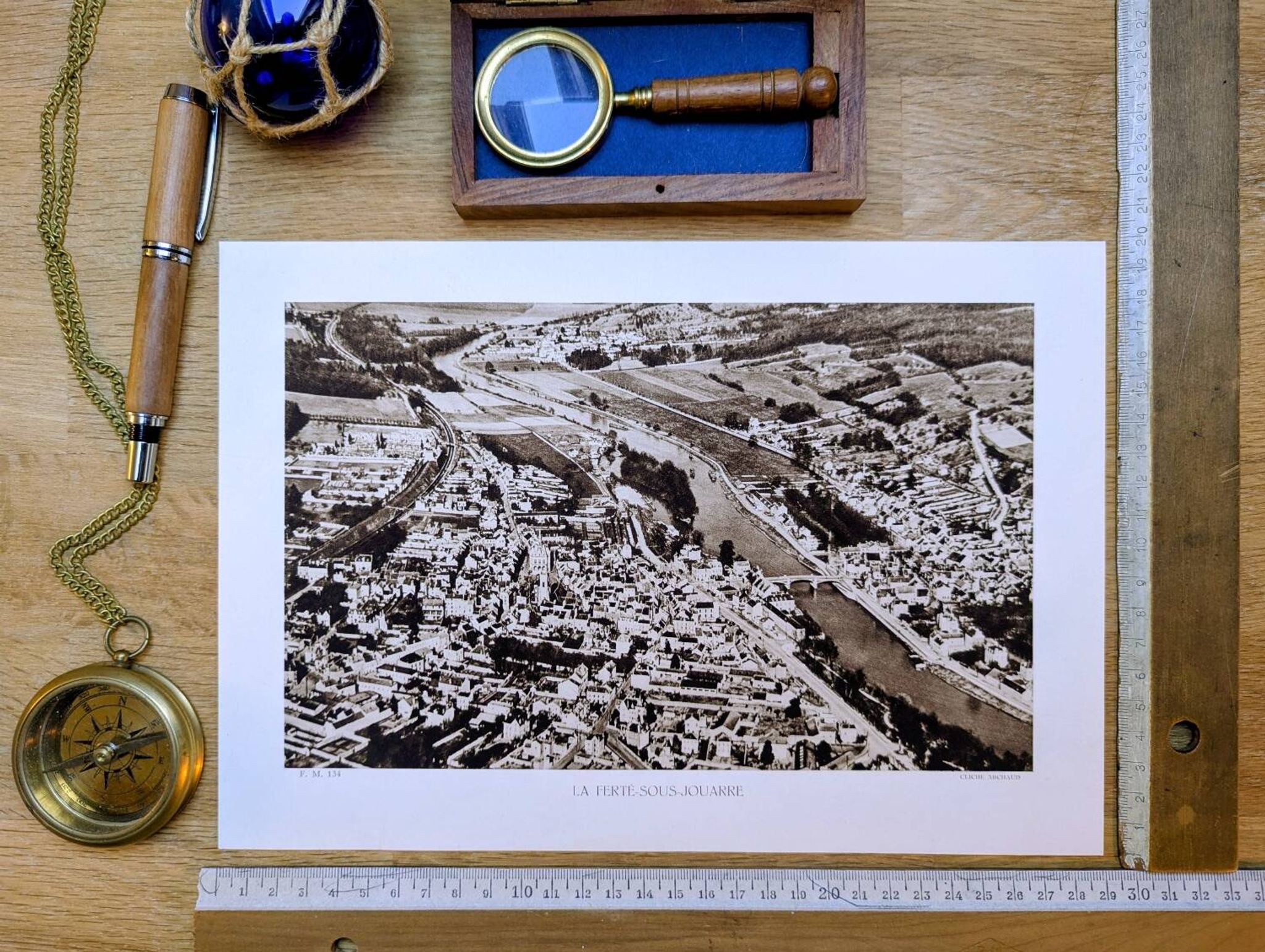 La Ferté-sous-Jouarre, photographic plate printed in 1934.