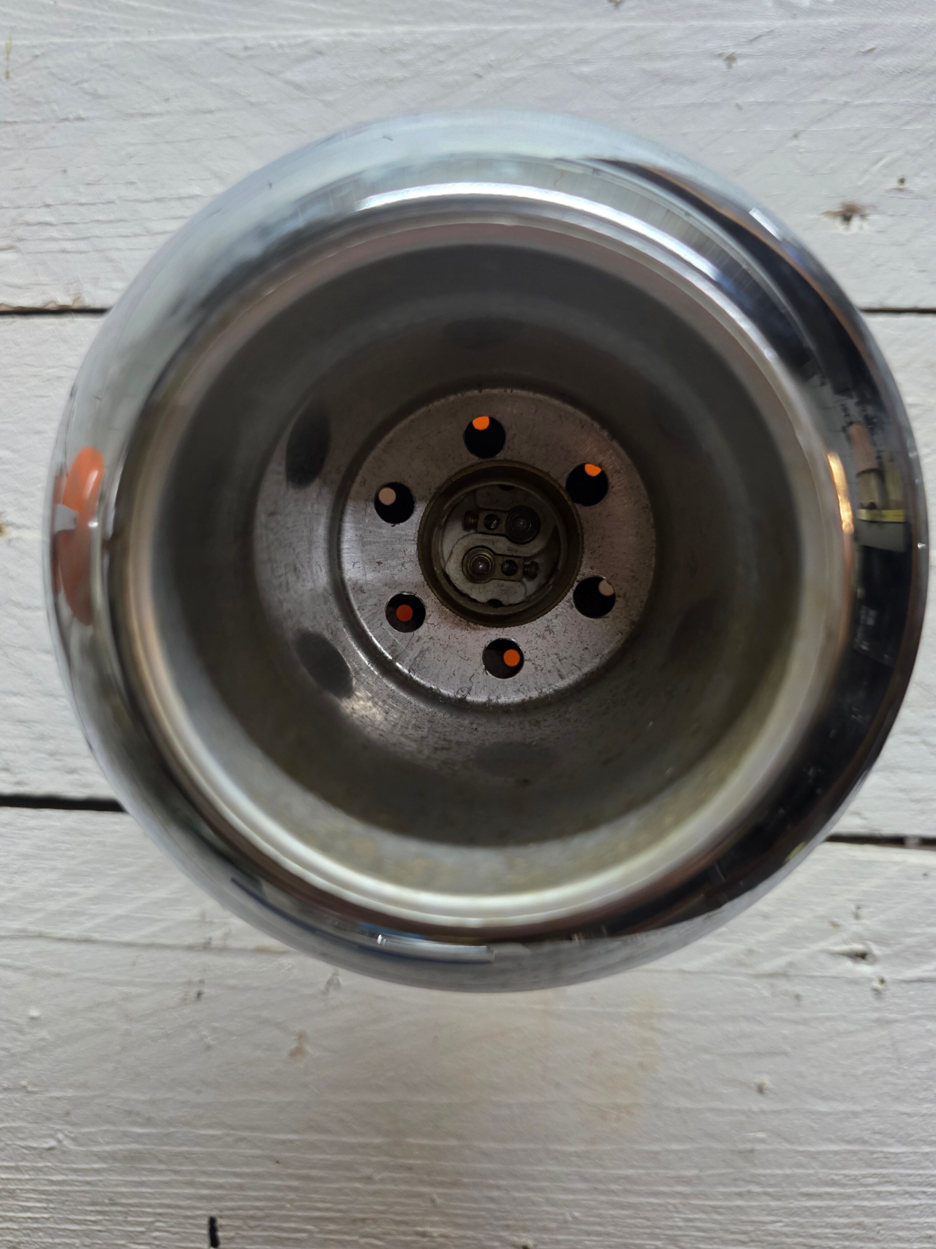 Pair of vintage 70s eyeball wall lights.