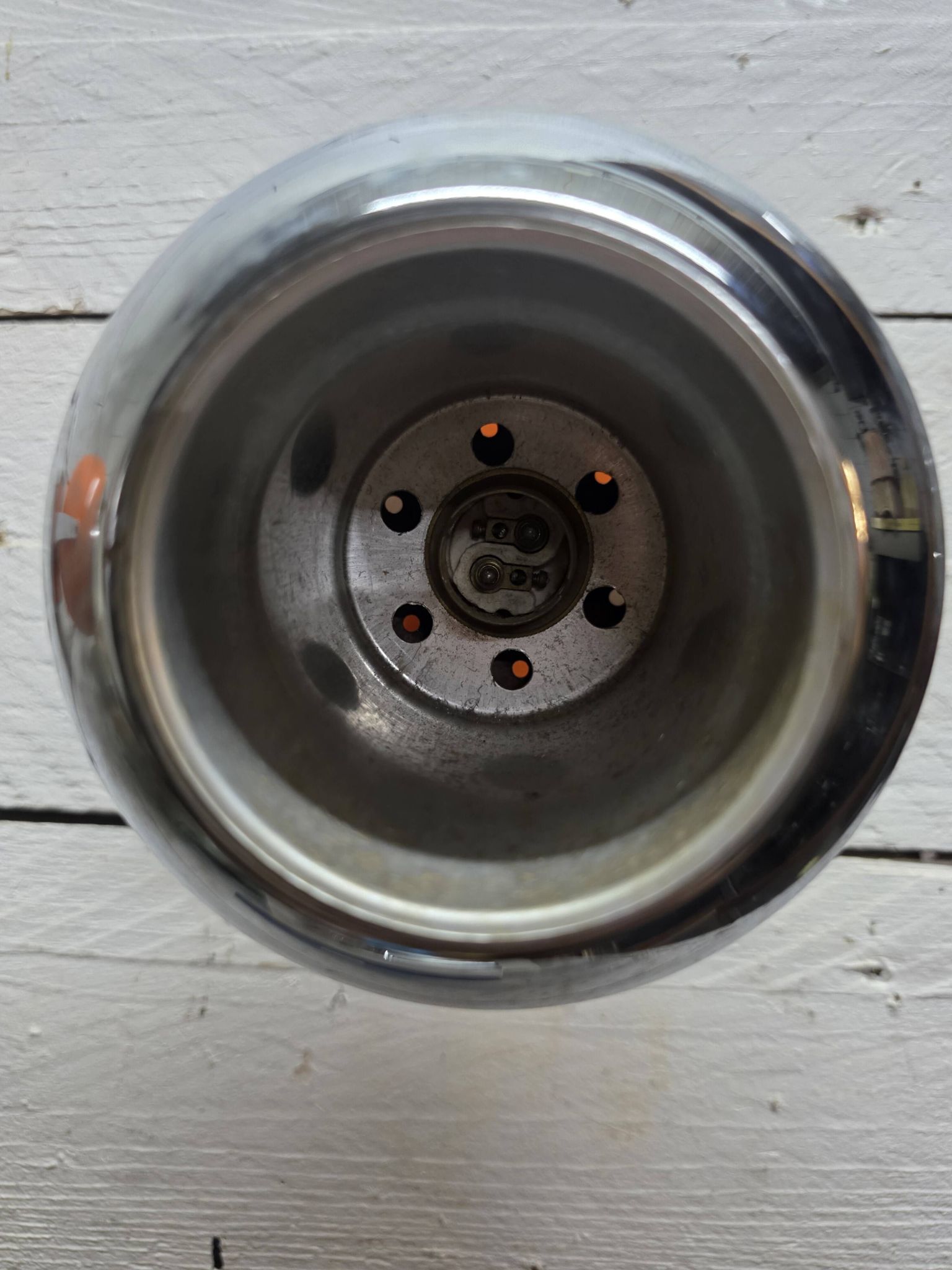 Paire d'appliques vintage eyeball des années 70