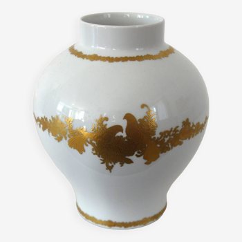 White porcelain vase with Kaiser decoration, West Germany, 1970s