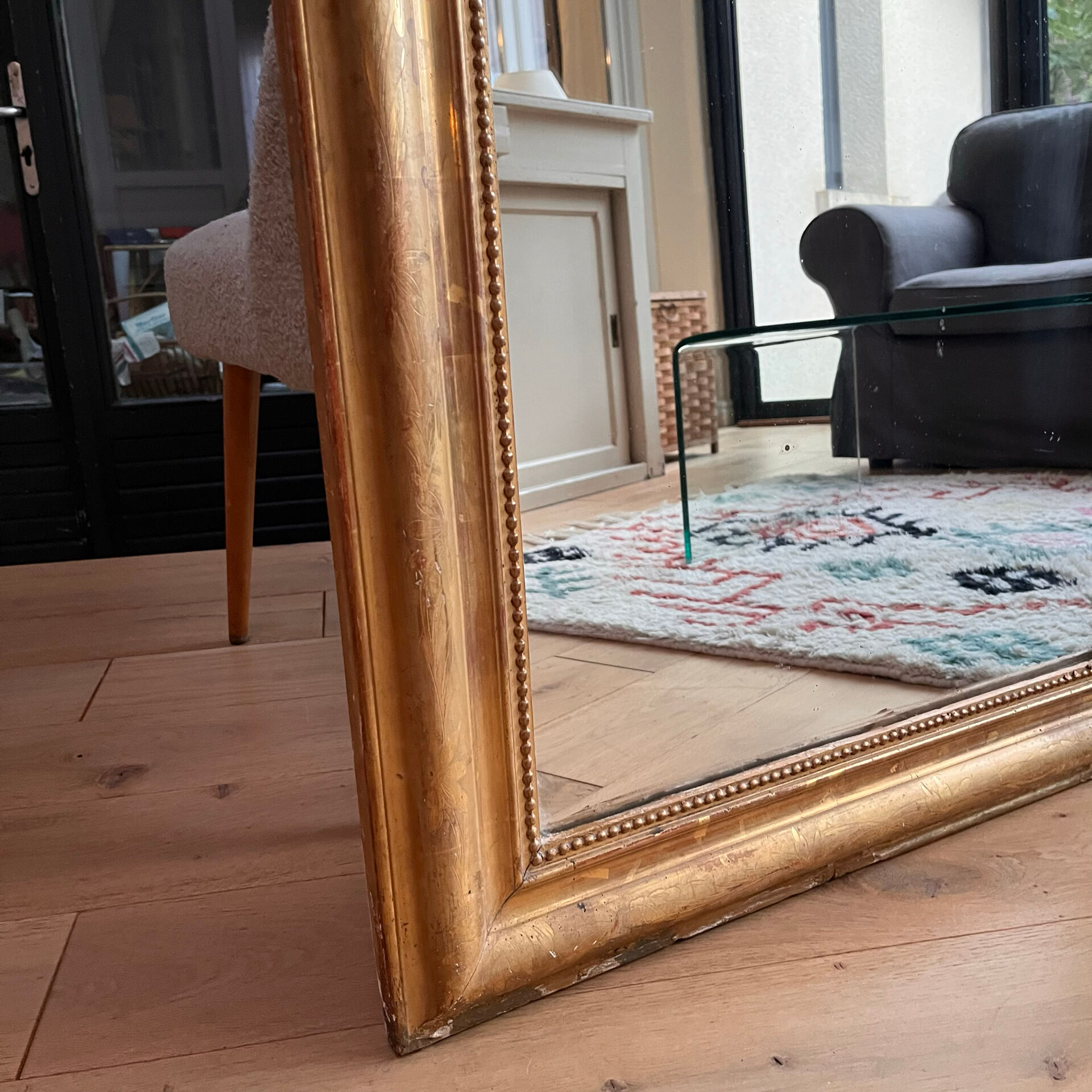 Golden Louis Philippe mirror