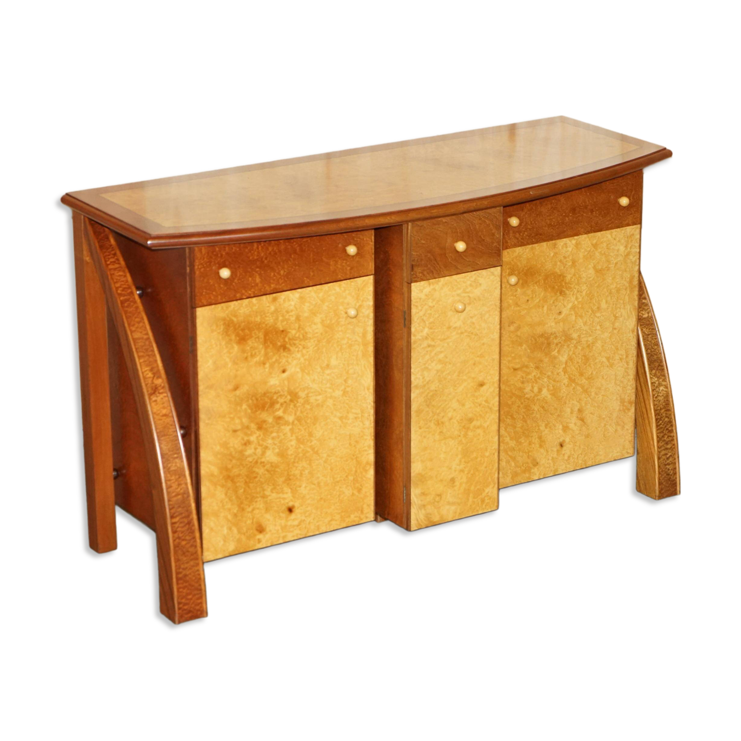 Very Art Deco in burl maple and thuja wood by Andrew Vara.