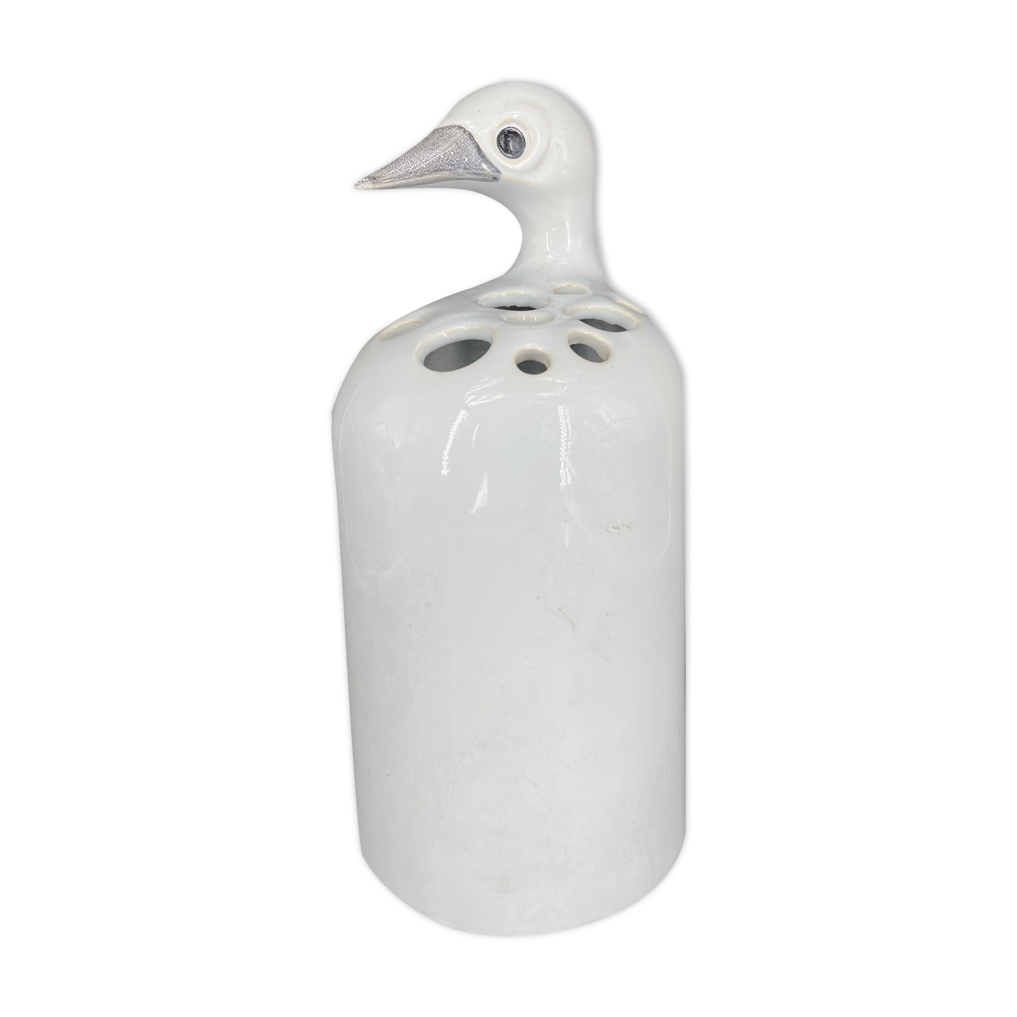 Duck vase by Jacques Molin Faïencerie de Charolles circa 1970