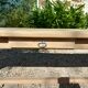 Old farm table in solid oak 2 m 63