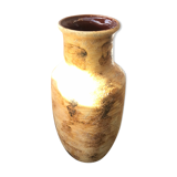 Vase st clément ref 9218 céramique beige France vintage