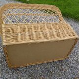 rattan bench chest
