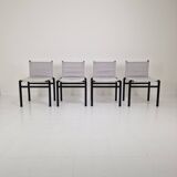 Set of 4 "Mastro" Dining Chairs by Afra & Tobia Scarpa for Molteni, Italy 1980's