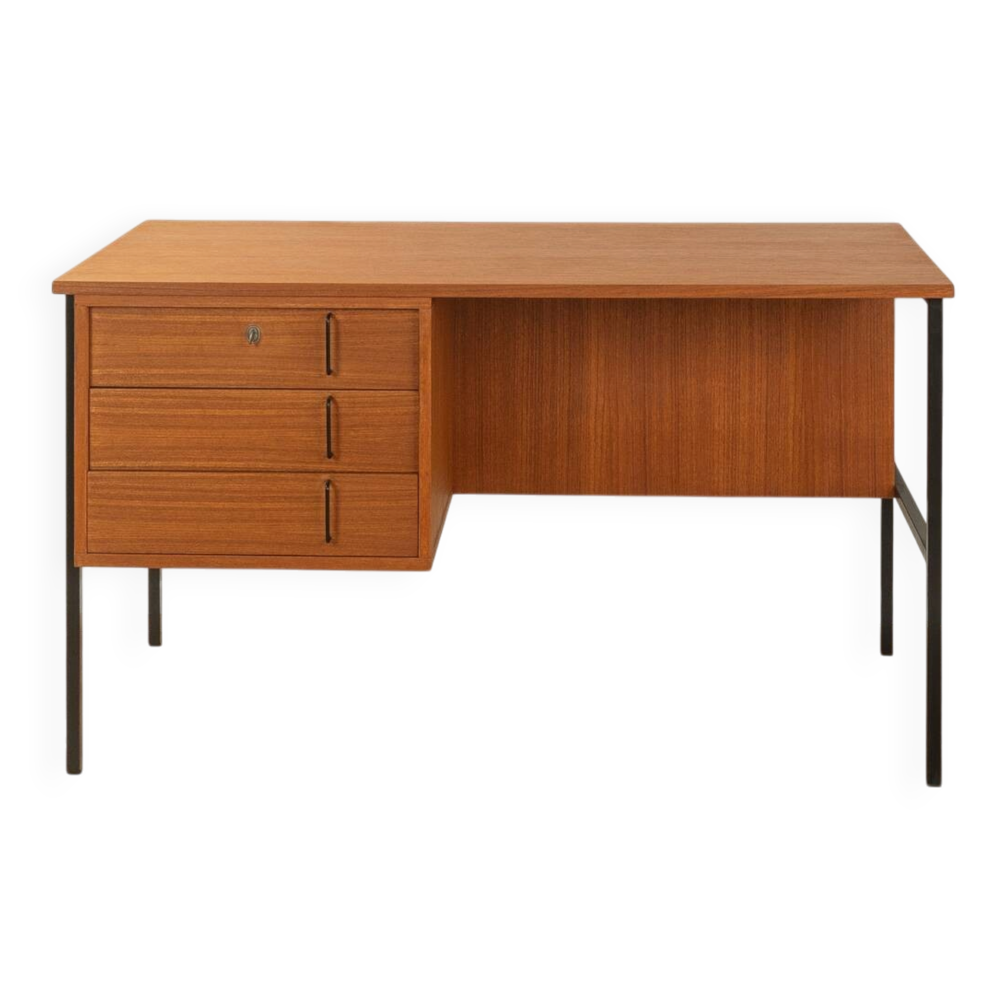 Minimalist freestanding desk from the 1960s by Günter Renkel for Rego Möbel