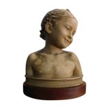 Terracotta bust after J.B. Pigalle