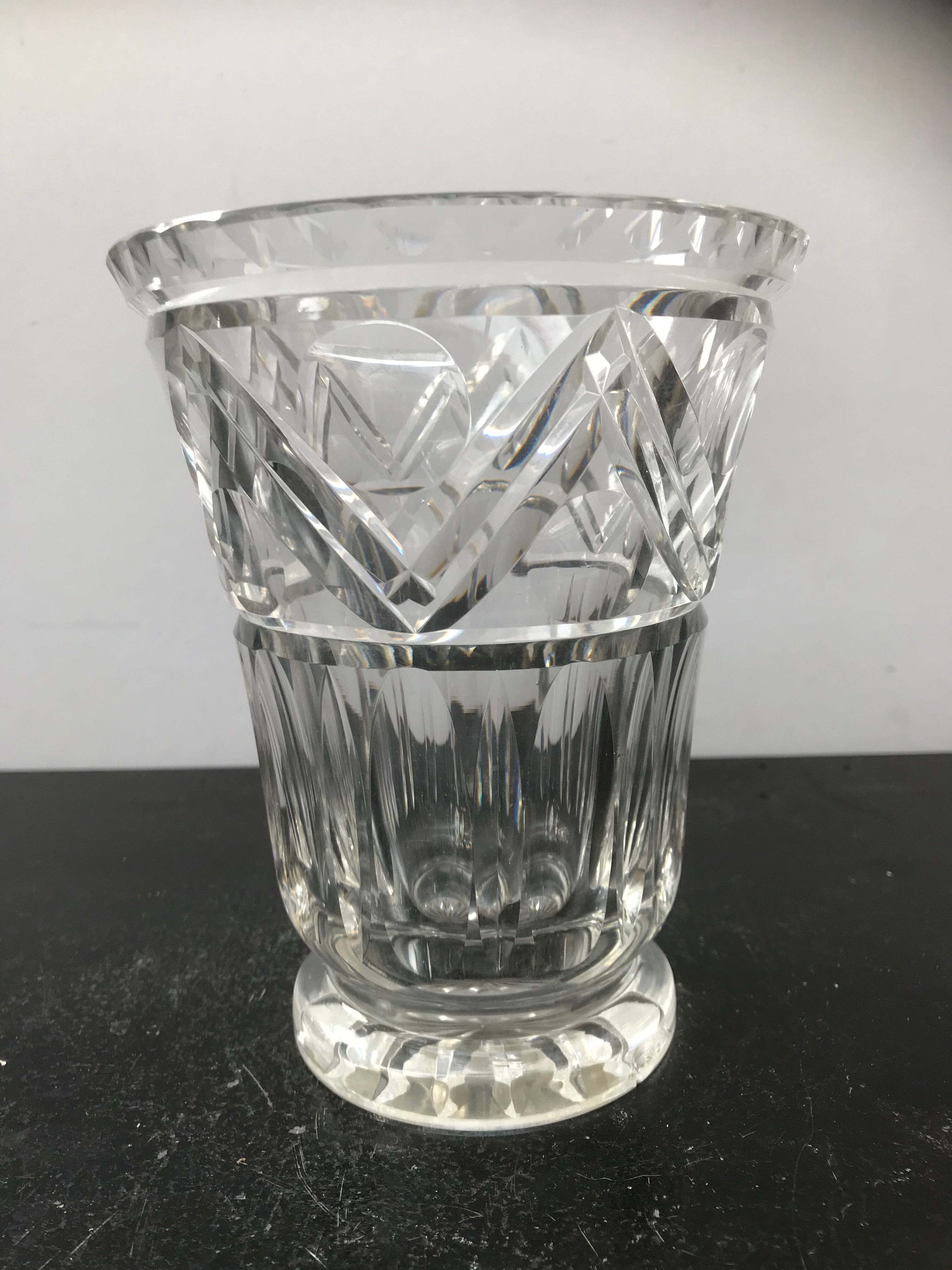 Former Cristal Vase Decor Vintage