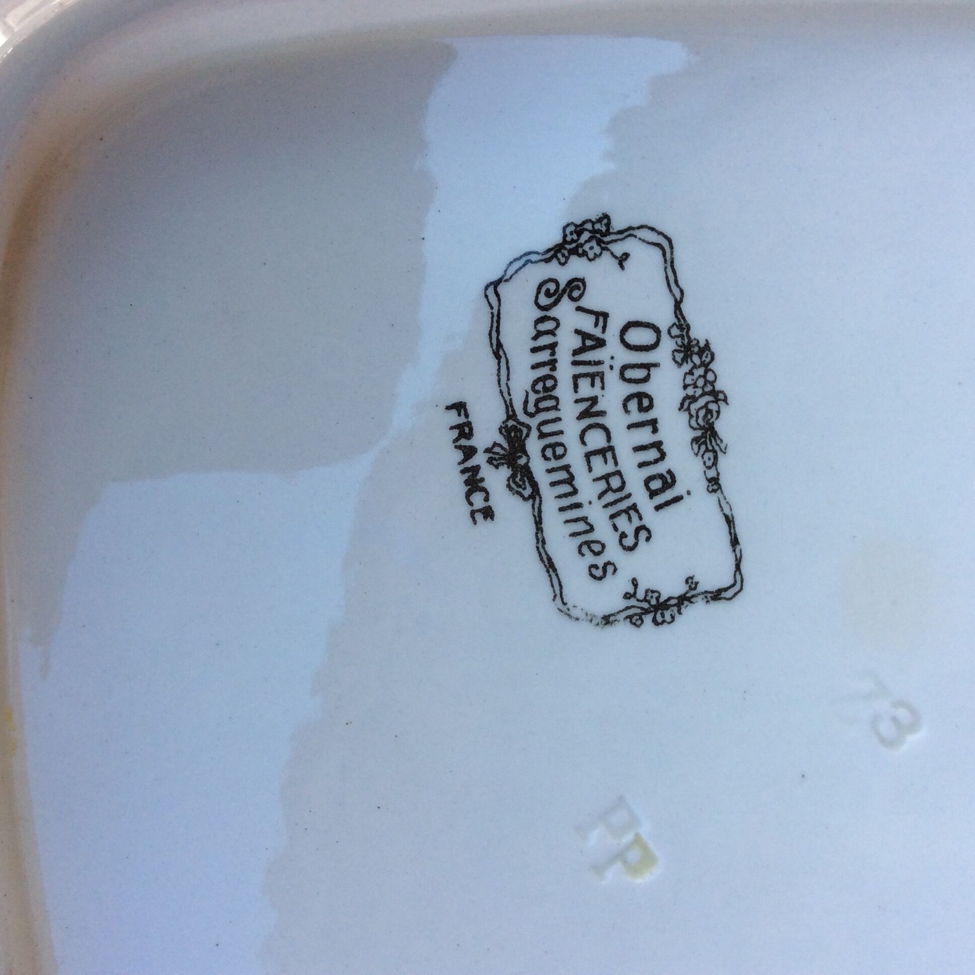 Obernai Sarreguemines Loux meat dish