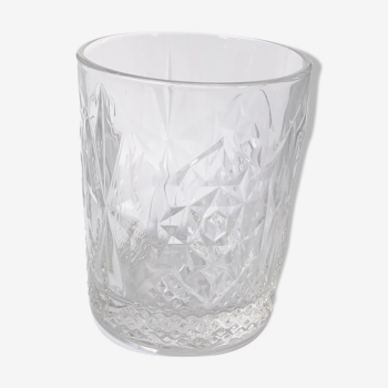 Set of 9 engraved glasses with cocktail or digestive