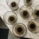 7 stemmed glasses, smoked glass, Mobil