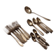 Silver metal cutlery ercuis art deco