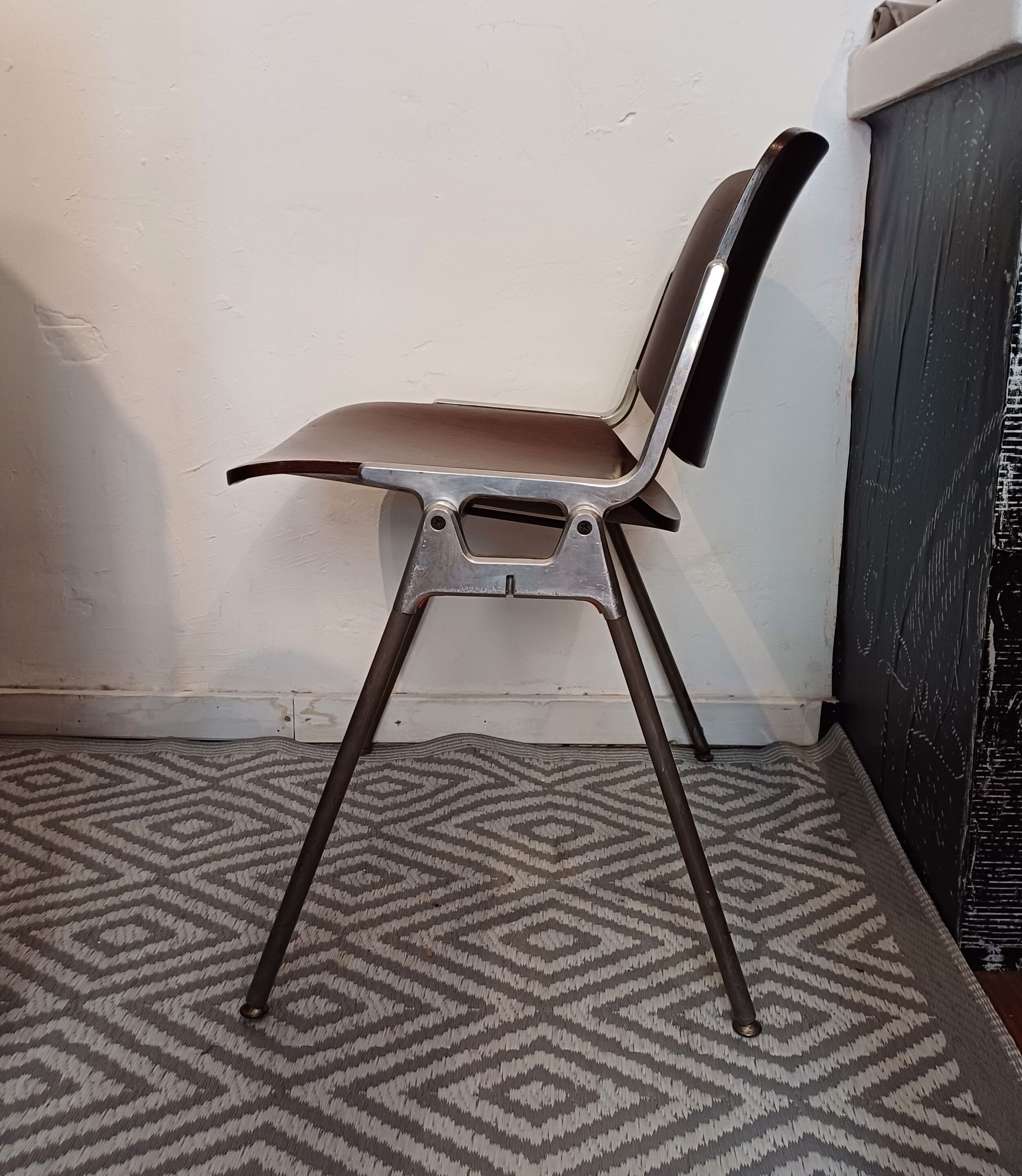 Set of 2 office chairs DSC 106 design Piretti for Castelli, 1965