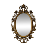 Baroque Style Oval Gold Mirror by Roberta Wood