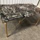 Table basse laiton et marbre