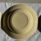 Set of 12 beige, pink, and blue deep plates from Digoin Sarreguemines, vintage.
