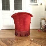 Velvet toad armchair