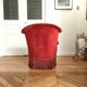 Fauteuil crapaud velours