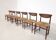 Mid-Century Set of 6 Chairs Model 316 by Peter Hvidt & Orla Mølgaard Nielsen for Søborg Møbelfabrik