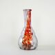 Glass vase, Italian design, 1970s, made in Italy