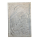 white marble plaque Virgin and Child