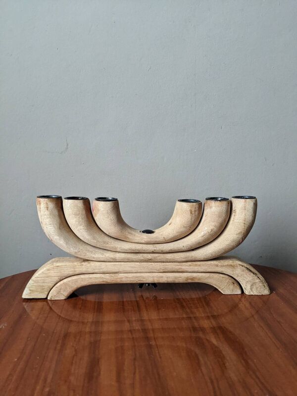 Chandelier artisanal décoration campagne bohème scandinave