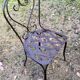 Chaises de jardin, fer forgé