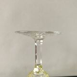 Set of 4 glasses - VMC Reims Arlequin champagne flutes - yellow decor