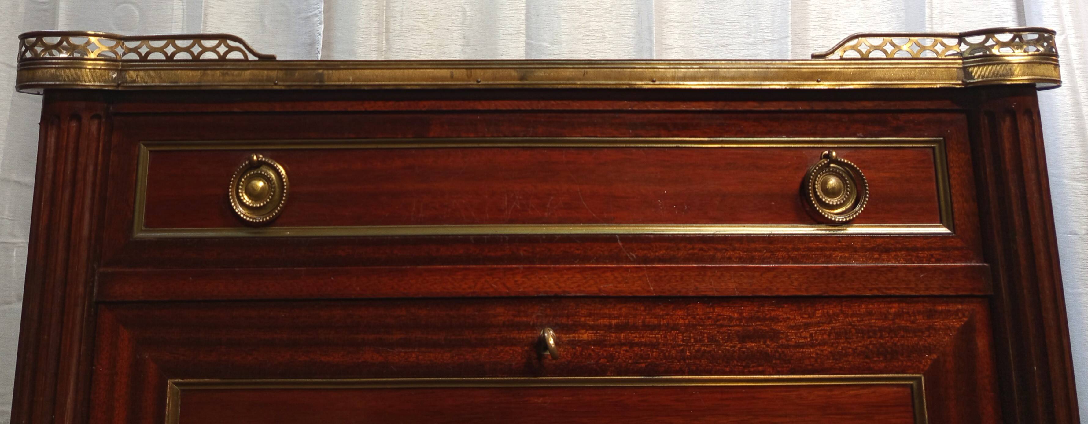 Maurice HIRSH for Maison Jansen Louis XVI style mahogany secretary