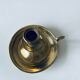Candle holder with brass handle