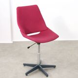 Pink Shell Swivel Chair by Niko Kralj for Stol Kamnik, 1970s