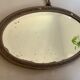 Antique beveled oval mirror 65cm