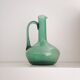 Carafe en verre vert de fabrication italienne 1960s