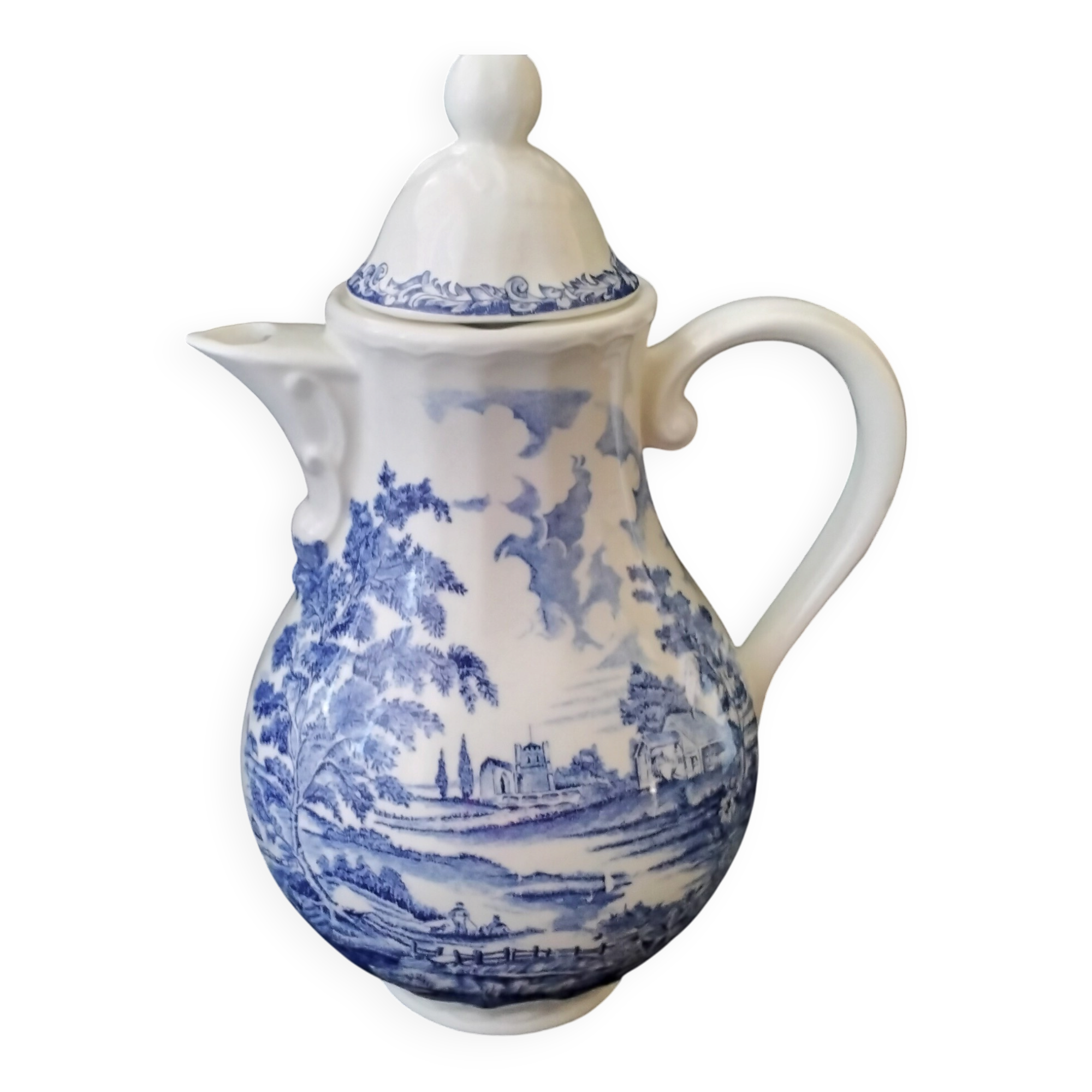 Lunéville earthenware coffee pot "English Style" model