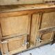 Old wooden refrigerator