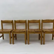 Set of 4 Rainer Daumiller dining chairs, 1970s