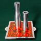 Space age floral red ceramic trivet, Spain, 1970s