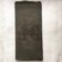 Old embroidered table napkin J G Dark Khaki Green