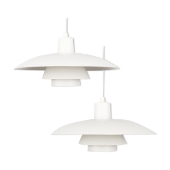 Pair of Danish vintage pendant lamps PH 4/3 by Poul Henningsen, Louis Poulsen, 1966