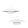 Pair of Danish vintage pendant lamps PH 4/3 by Poul Henningsen, Louis Poulsen, 1966