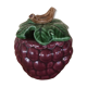 Blackberry jam jar in barbotine