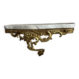 console bronze et marbre