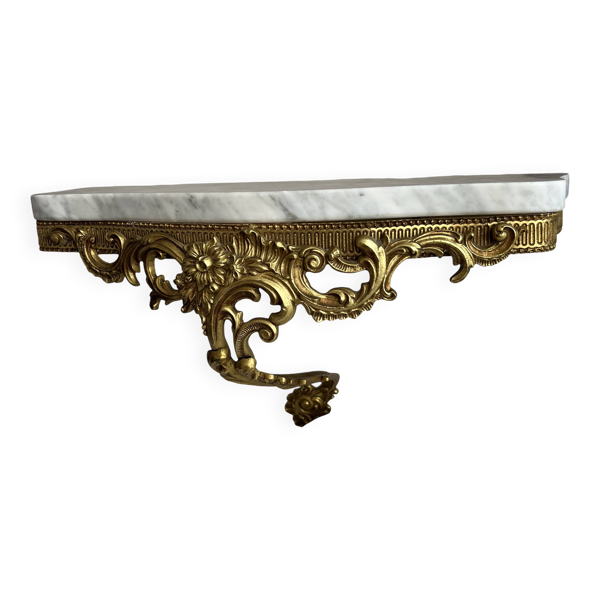 Console bronze et marbre