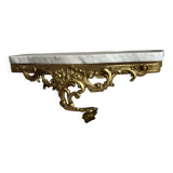 Bronze and marble console