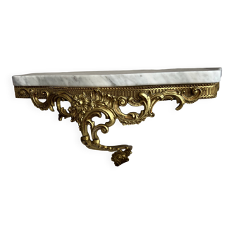 Bronze and marble console