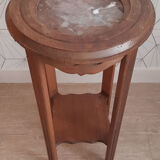 Vintage 50s harness in light walnut and marble.