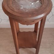 Vintage 50s harness in light walnut and marble.